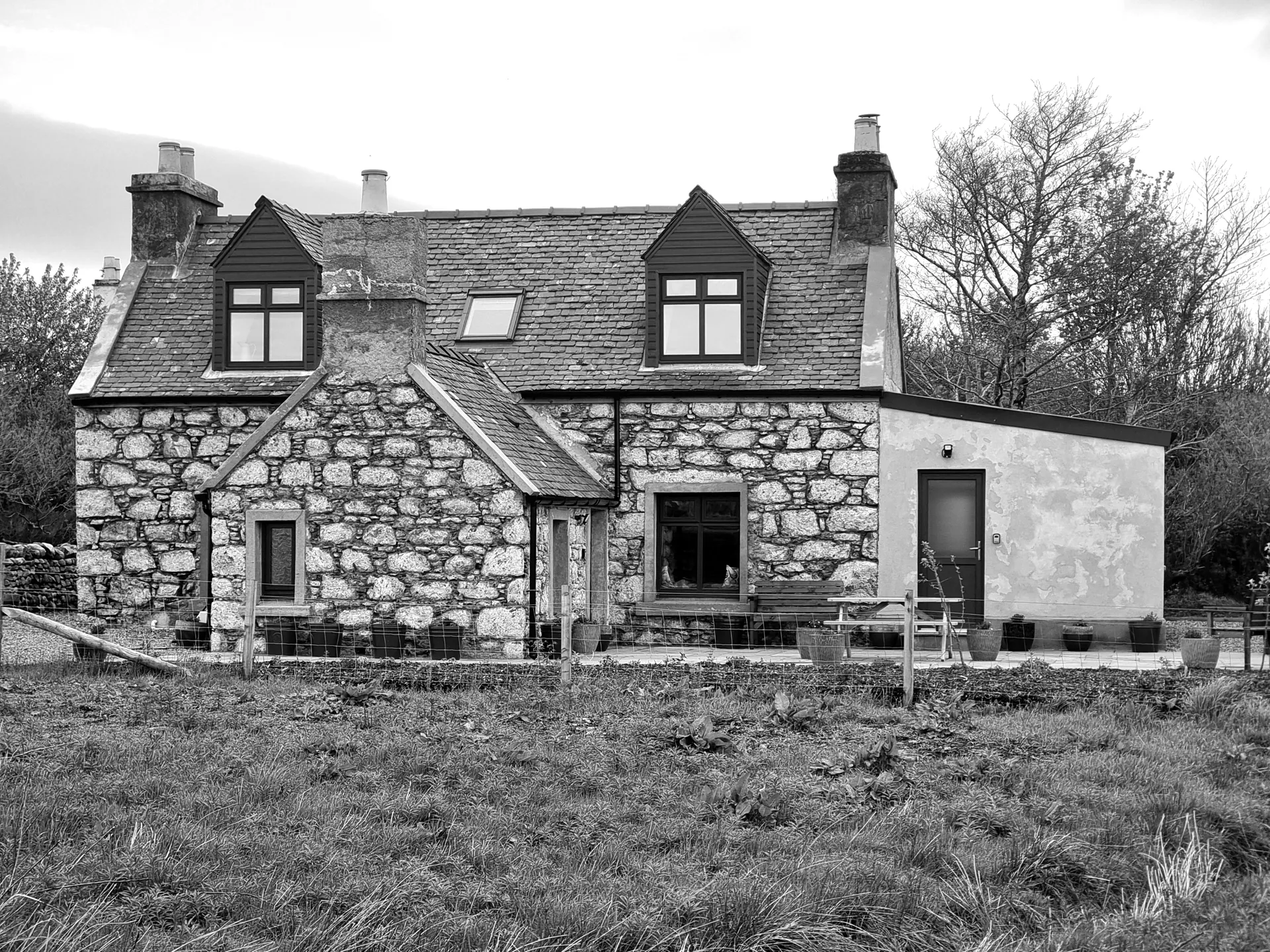 The Weavers Cottage exterior in Leurbost, Isle of Lewis