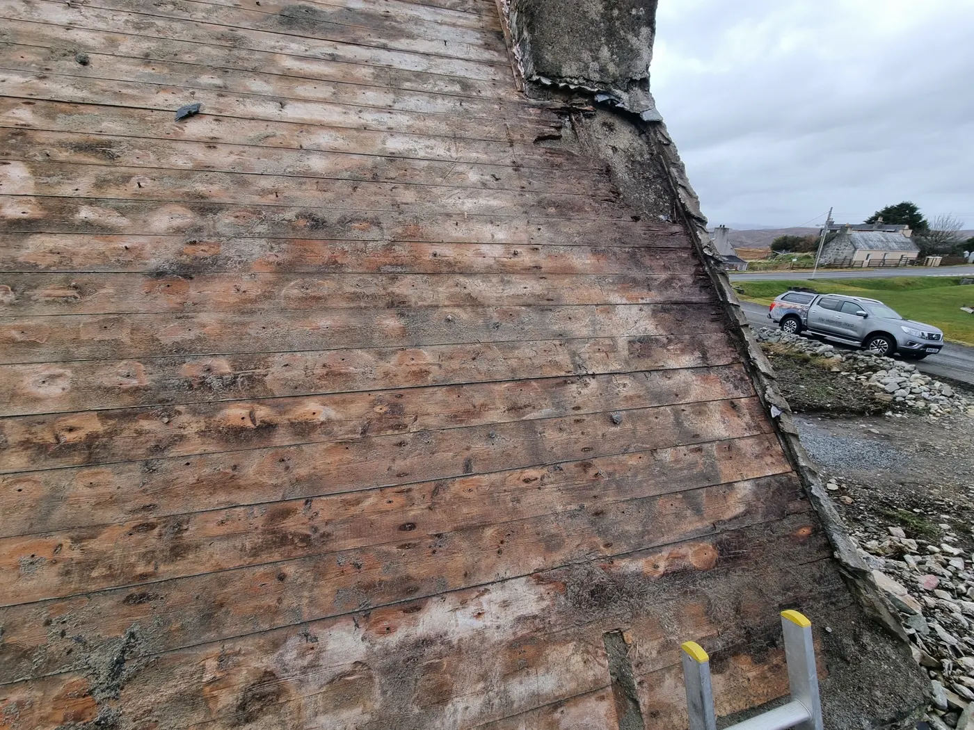 Rebuild stage of The Weavers Cottage renovation